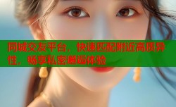 同城交友平台，快速匹配附近高质异性，畅享私密邂逅体验