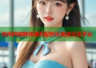 沧州同城群快速匹配附近高效交友平台