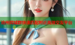 沧州同城群快速匹配附近高效交友平台