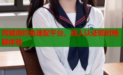 同城炮约免速配平台，真人认证即时畅聊体验
