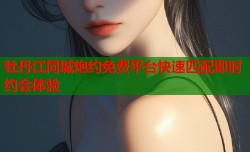 牡丹江同城炮约免费平台快速匹配即时约会体验