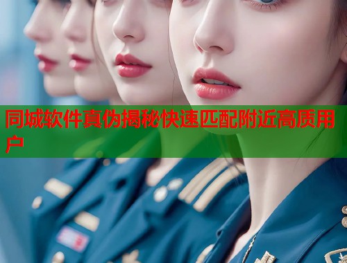 同城软件真伪揭秘快速匹配附近高质用户  第1张