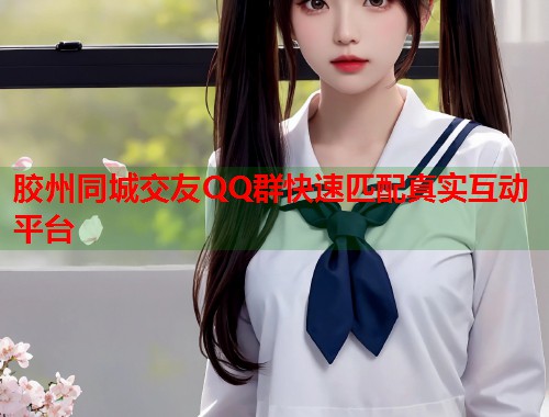 胶州同城交友QQ群快速匹配真实互动平台  第1张